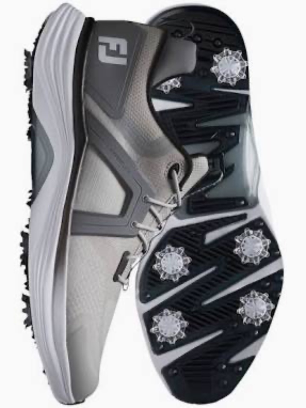 NIB NWT Men's Size 11 Med FootJoy Hyperflex Gray/Charcoal Waterproof Golf Shoe
